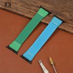 Aftermarket blue green nylon best Apple watch bracelet band for sale at low price