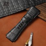 Bespoke alligator Bell and Ross custom replacement aftermarket watch straps fit for BR 01 02 03 92 94