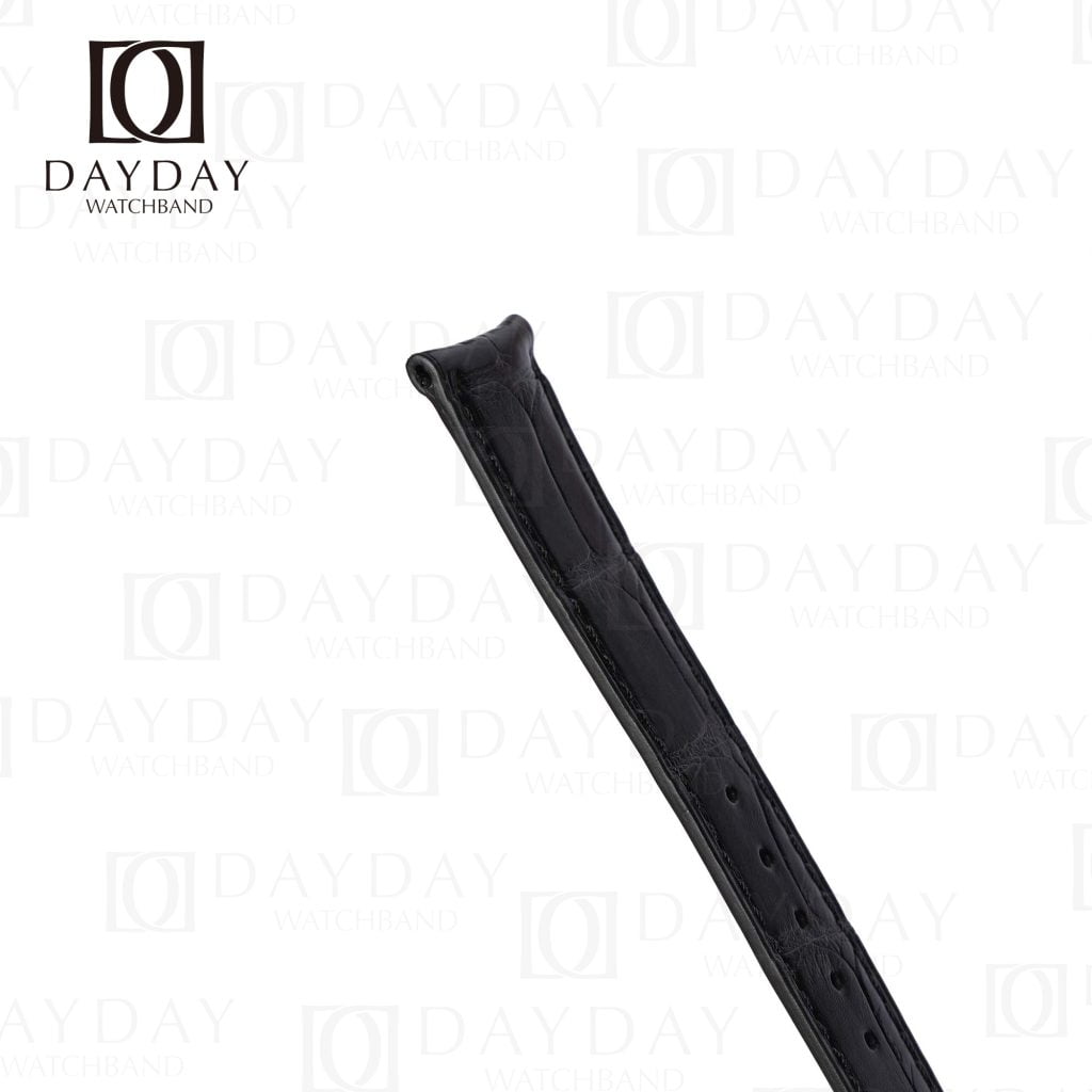 Custom Curved End Ultra Thin alligator leather watch strap for Jaeger LeCoultre Master Ultra Thin 20mm 21mm (Multi-color) 18 Bespoke best quality real Jaeger Lecoultre alligator strap curved end Fit for Jaeger Lecoultre Master Ultra Thin for sale (2)