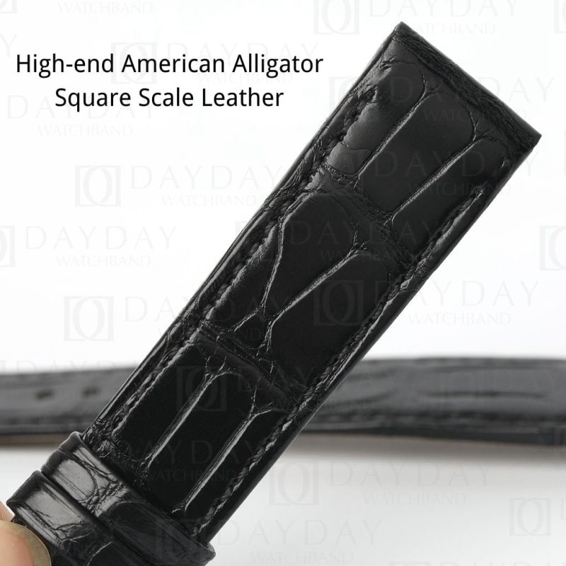 Bespoke best quality real Jaeger Lecoultre crocodile bands 22mm Fit for JLC Reverso Men's watch (2)