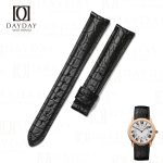 Best Cartier Tank Curved End genuine crocodile leather strap for Cartier Ronde & Tank Solo watch