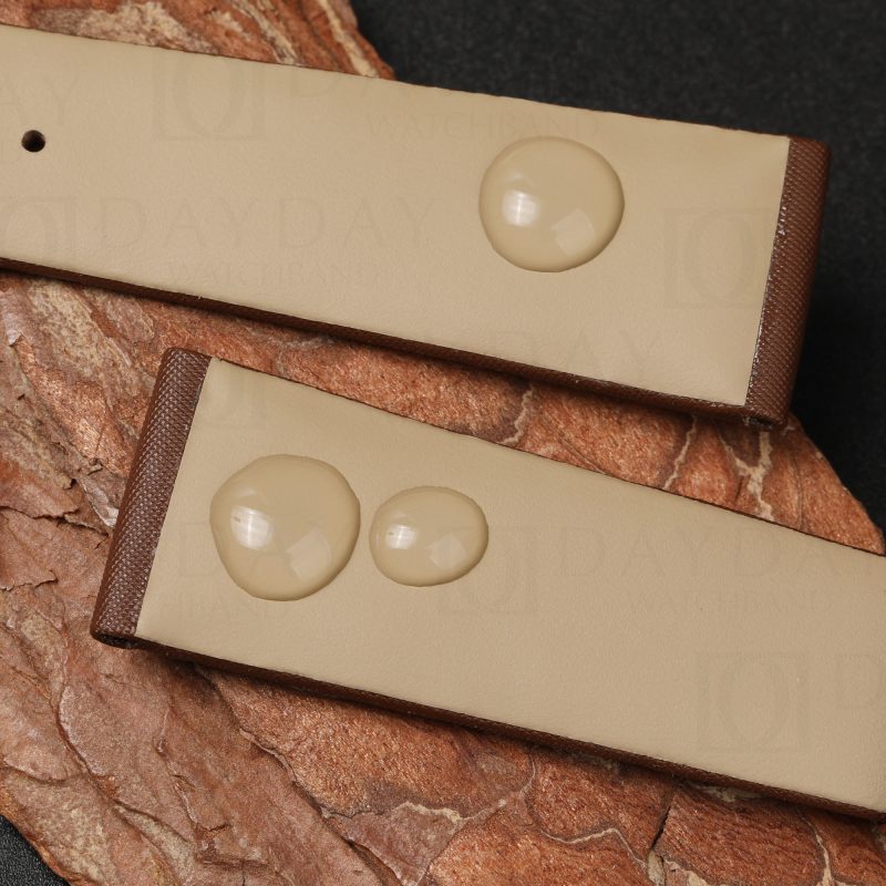 Buy Custom handcrafted Brown satin ladies Glashütte lady serenade replacement straps1