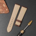Buy Custom handcrafted Brown satin ladies Glashütte lady serenade replacement straps2
