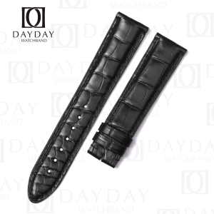 Buy Custom replacement alligator Black leather watch straps for Montblanc Star Legacy luxury watch
