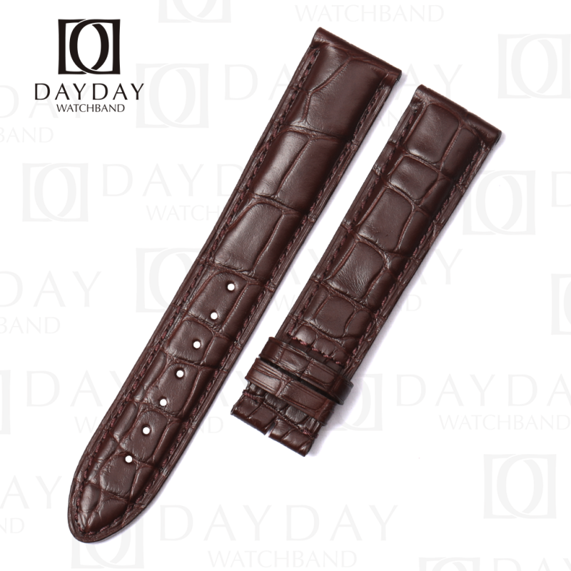 Buy Custom replacement alligator Brown leather watch straps for Montblanc Star Legacy luxury watch