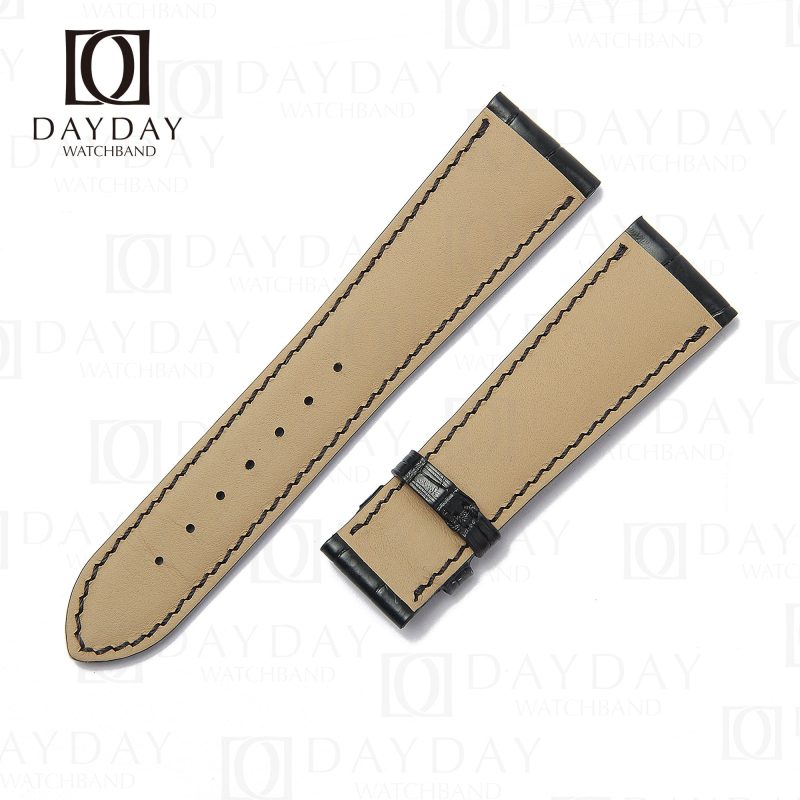 Buy alligator leather Khaki watch strap for Hamilton Jazzmaster, Hamilton American Classic, Khaki Aviation (2)