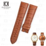 Buy bespoke brown best genuine alligator leather strap replacement fit for Chopard L.U.C LU One Time Traveler and more models