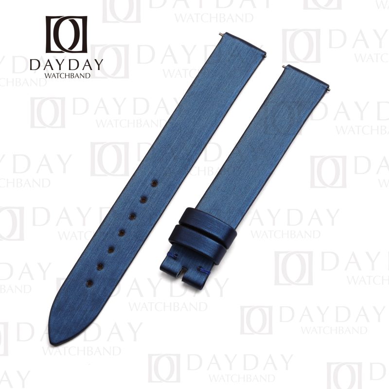 Buy bespoke custom comfortable Blue satin Piaget watch straps for Piaget Possession Women