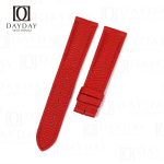 Buy bespoke red Epsom calfskin leather Pin Buckle Cartier watch strap for Cartier Tank Ronde Sole luxury watch
