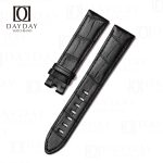 Buy best black alligator leather Montblanc Timewalker watch strap replacement aftermarket for Genuine Montblanc TimeWalker, Star Legacy (2)