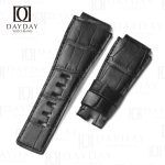 Buy best handmade Bell & Ross replacement leather strap & bands fit for BR 01 02 03 (2)