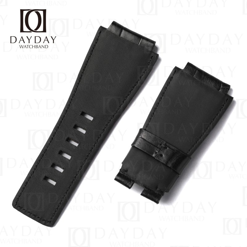 Buy best handmade Bell & Ross replacement leather strap & bands fit for BR 01 02 03