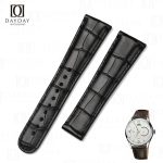 Buy black alligator leather Oris watch strap replacement for sale