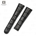 Buy black alligator leather Oris watch strap replacement for sale fit for Oris Chet Baker watch