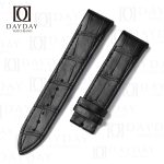 Buy black luxury custom JLC alligator leather strap 22mm for JLC Reverso Men's watch (2)