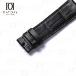 Buy black luxury custom JLC alligator leather strap for Jaeger Lecoultre Master, Master Perpetual, Moonwatch