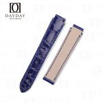 Buy custom handmade blue custom colors best real alligator leather strap replacement fit for Chopard La Strada ladies watch straps (4)