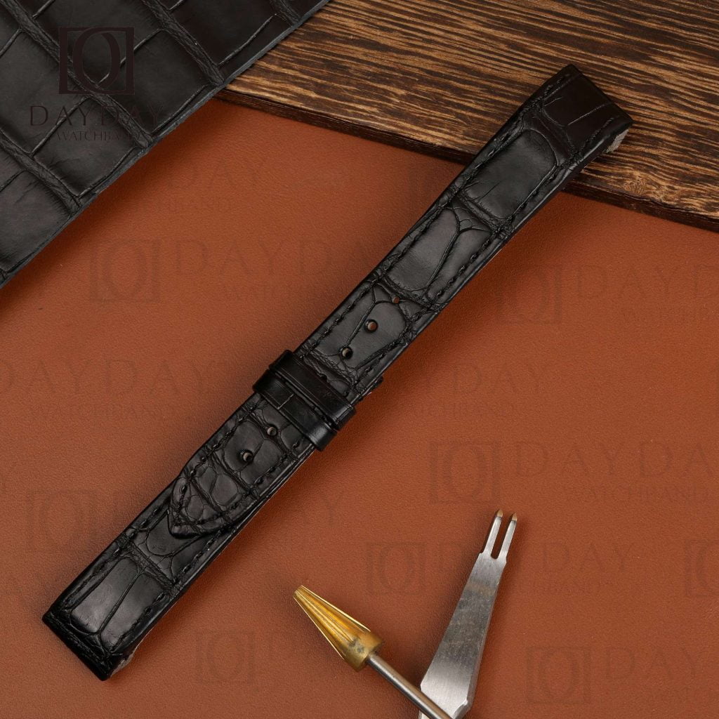 Custom crocodile leather strap quickswitch for Jaeger LeCoultre JLC Reverso Squadra Ladies (Multi-color) 12 Buy genuine black crocodile Jaeger Lecoultre Reverso leather straps for Jaeger LeCoultre Reverso Squadra Q1548420, 1558420 women’s watch (2)