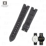 Buy grey alligator leather Rado Florence watch strap replacement for sale fit for Rado Florence Classic Diamonds,R48871713, women's men gold watch price (2)