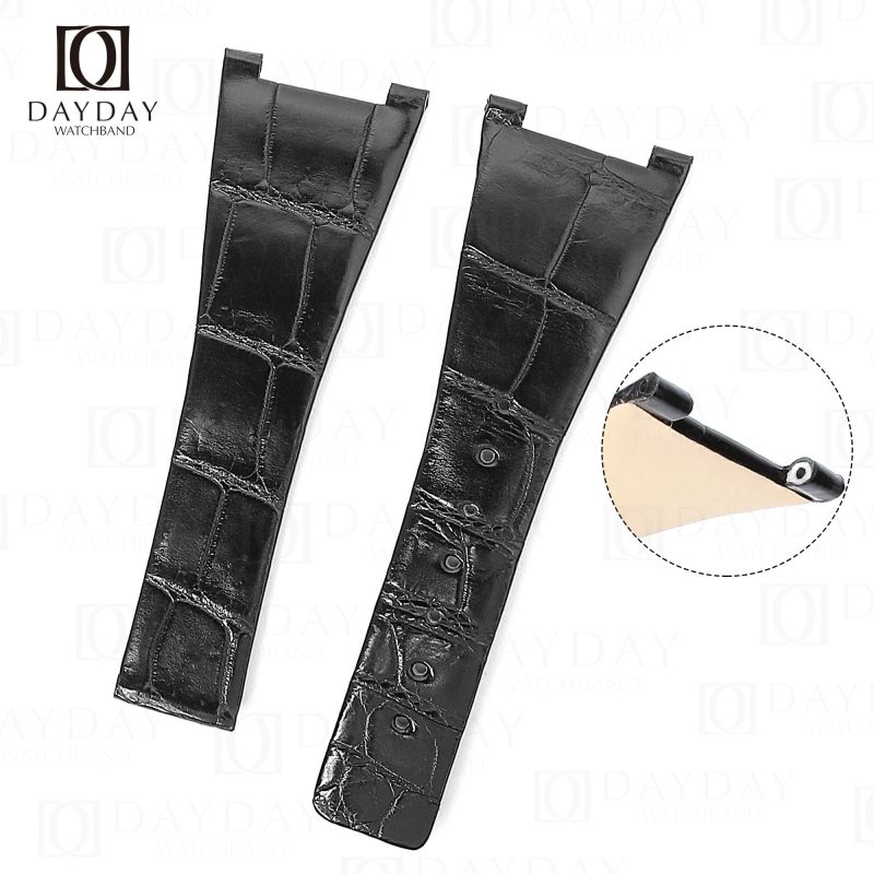 Buy handmade black alligator Omega Constellation watch strap fit for Omega Constellation Co-Axial Master Chronometer