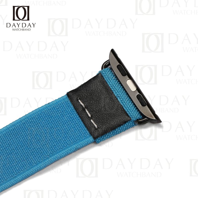 Buy high-quality bespoke blue custom nylon Elastic Apple watch band for Apple watch,Iwatch, Iphone watch