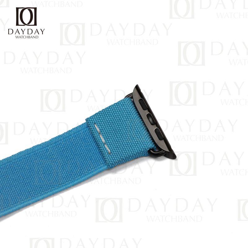Buy high-quality bespoke blue custom nylon Elastic Apple watch bands for Apple watch,Iwatch, Iphone watch (2)