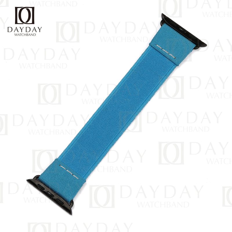 Buy high-quality bespoke blue custom nylon Elastic Apple watch bands for Apple watch,Iwatch, Iphone watch