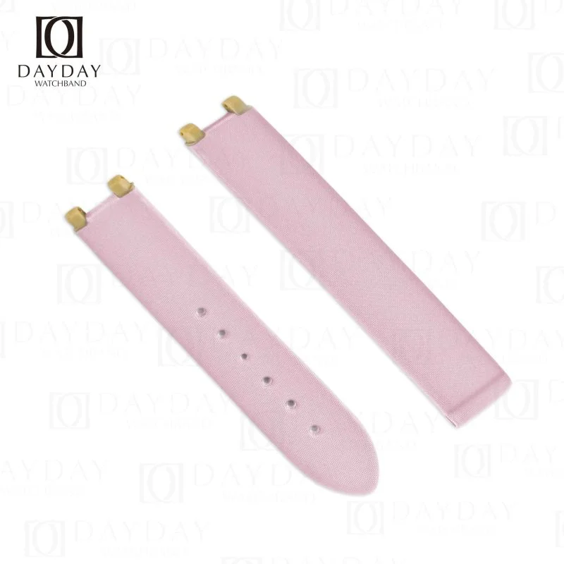 Buy pink comfortable replacement sain Omega watch straps for Omega De Ville Ladymatic at discount price