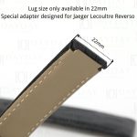 Buy replacement alligator watch straps for JLC Reverso Men's watch 22mm (2)