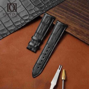 Buy replacement alligator watch straps for Jaeger Lecoultre JLC Master Ultra Thin, Master Perpetual, Master Compressor, Moon 20mm 21mm