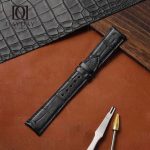 Buy replacement alligator watch straps for Jaeger Lecoultre JLC Master Ultra Thin, Master Perpetual, Master Compressor, Moon 20mm 21mm (2)