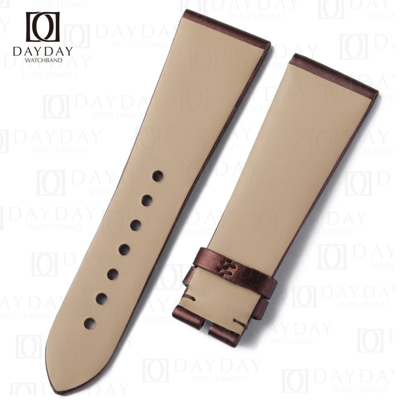 Cartier Tank Divan Brown Satin strap replacement for sale