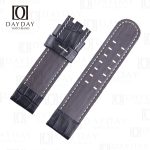Custom Black crocodile leather 22mm Hamilton watch bands fit for Hamilton KHAKI Aviation Pilot Pioneer Chrono Quartz H76512733