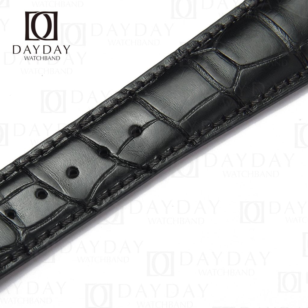 Choosing an Leather Watch Strap: Expert Tips for Smart Buyers 11 Custom Black crocodile leather 22mm Hamilton watch bands fit forHamilton Jazzmaster strap 22mm for Hamilton Jazzmaster, Hamilton American Classic, Khaki Aviation