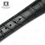 Custom Black crocodile leather 22mm Hamilton watch bands fit forHamilton Jazzmaster strap 22mm for Hamilton Jazzmaster, Hamilton American Classic, Khaki Aviation