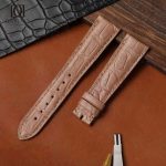 Custom Girard Perregaux World Time Series 49870 Khaki leather watch strap 20mm 21mm 22mm for sale