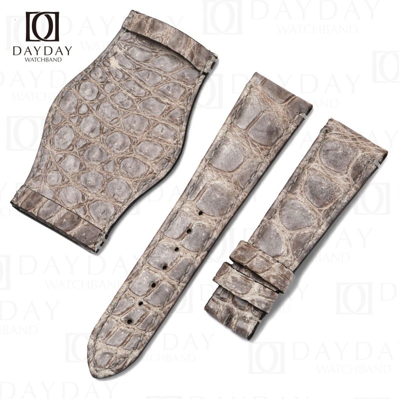 Custom Himalayan alligator leather bund strap for Tudor Black Bay 58 41 GMT Heritage Rolex Daytona, Omega Speedmaster, Oris, Seiko, Breitling
