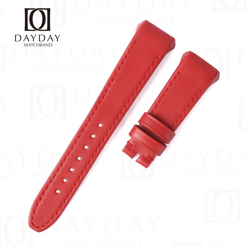 Custom Red calfskin Franck Muller Vanguard V32 V41 diamond yachting V45 change replacement leather watch strap band for sale