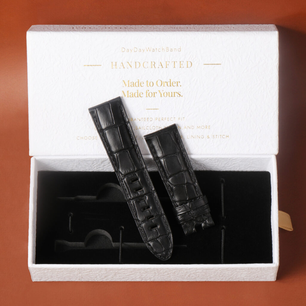 Custom Strap for Montblanc TimeWalker and more straight-lug watches' packaging