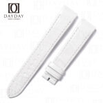 Custom White alligator leather Jaeger LeCoultre Reverso watch strap for Jaeger LeCoultre Reverso Squadra Q1548420, 1558420 women’s watch