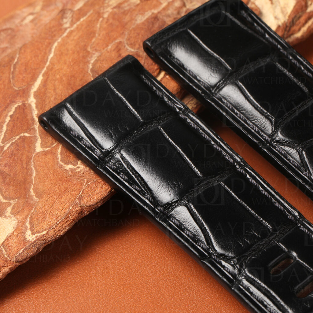 Custom alligator Strap for Montblanc TimeWalker, Star Legacy, 4810 & More Straight Lug Watches