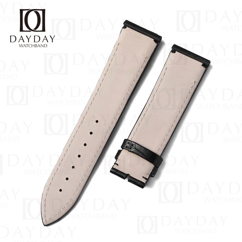 Custom alligator leather JLC watch bracelet 22mm for JLC Reverso Men's watch (2)