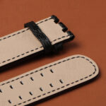 Custom bespoke alligator Leather Strap for Hamilton Khaki with calfskin lining 3