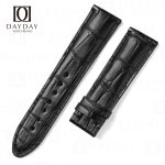 Custom black alligator Montblanc watch strap 19mm 21mm for Genuine Montblanc Star Legacy