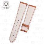 Custom brown alligator strap Chopard Luc 1.96 LU One Time Traveler linning real calfskin leather watch bands for sale