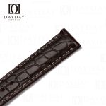 Custom brown Grand Seiko crocodile leather strap 19mm 22mm fit for Elegance Collection, SLGH005, SBGA407, Sbga211 watches