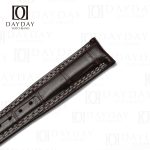 Custom brown alligator leather JLC watch bracelet 21mm forJLC Master compressor, Memovox, Chronograph, Diving (2)