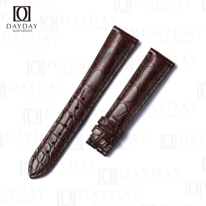 Custom brown alligator longines watch bands for Longines Master Collection, Hydroconquest, Conquest, and other Longines watches (2)