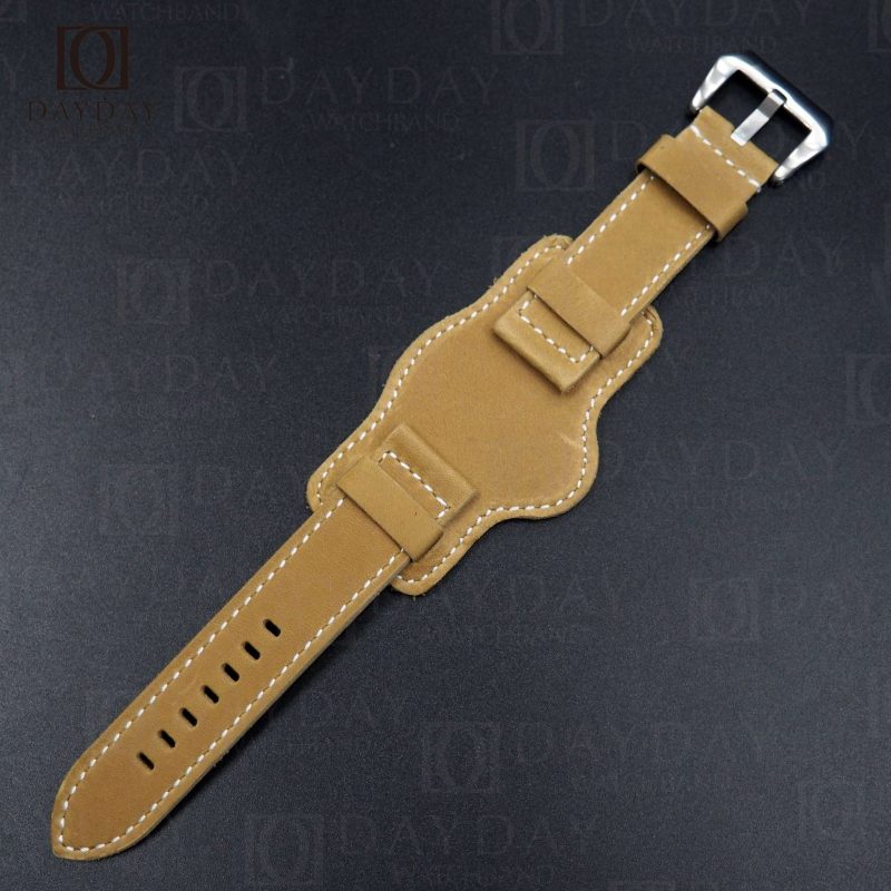 Buy comfortable brown suede leather bund watch strap 20mm 22mm for Tudor Black Bay 58 41 GMT Heritage Rolex Daytona, Omega Speedmaster, Oris, Seiko, Breitling for sale