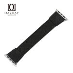 Custom comfortable Black nylon Elastic watch bands for Apple watch, Iwatch, iPhone watch (1)
